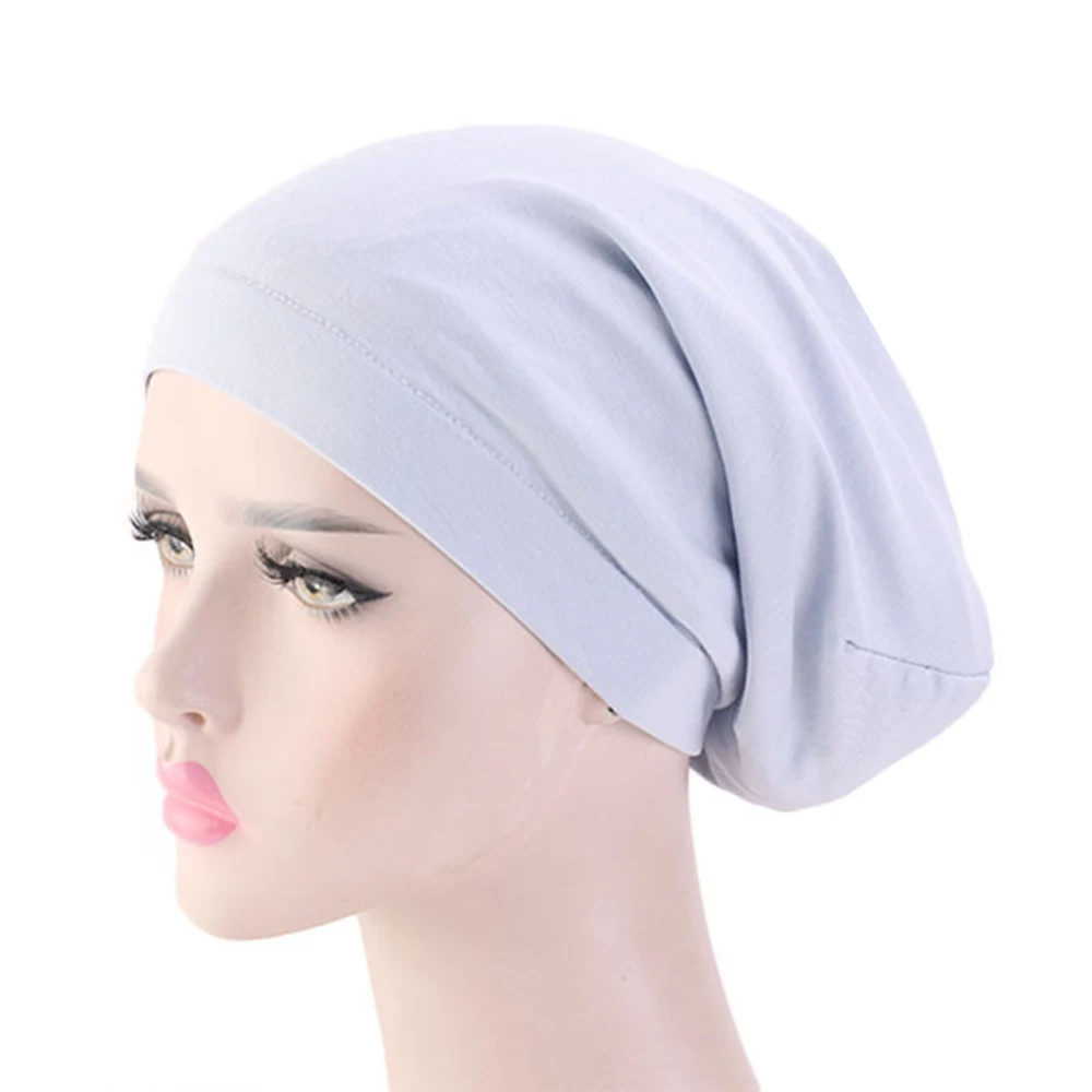 light blue1 1 шт. 56-58 см, одноцветная Женская атласная шапочка для ухода за волосами, ночная шапочка для сна, шелковая повязка на голову, настраиваемая шапочка для душа s - Цвет: light blue1
