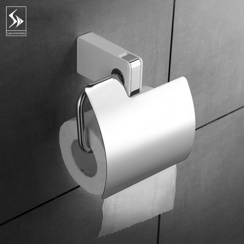 Bathroom toilet stainless steel tissue box roll holder bathroom paper tray creative rack | Обустройство дома