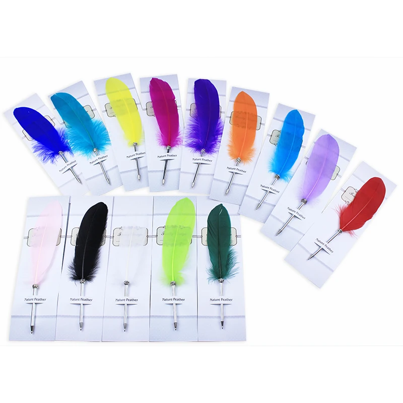 

Feather Quill Ballpoint Pen Cute Writing Pen Plumas Para Escribir Feather Ball Point Pen For Gift Kawaii Stationery