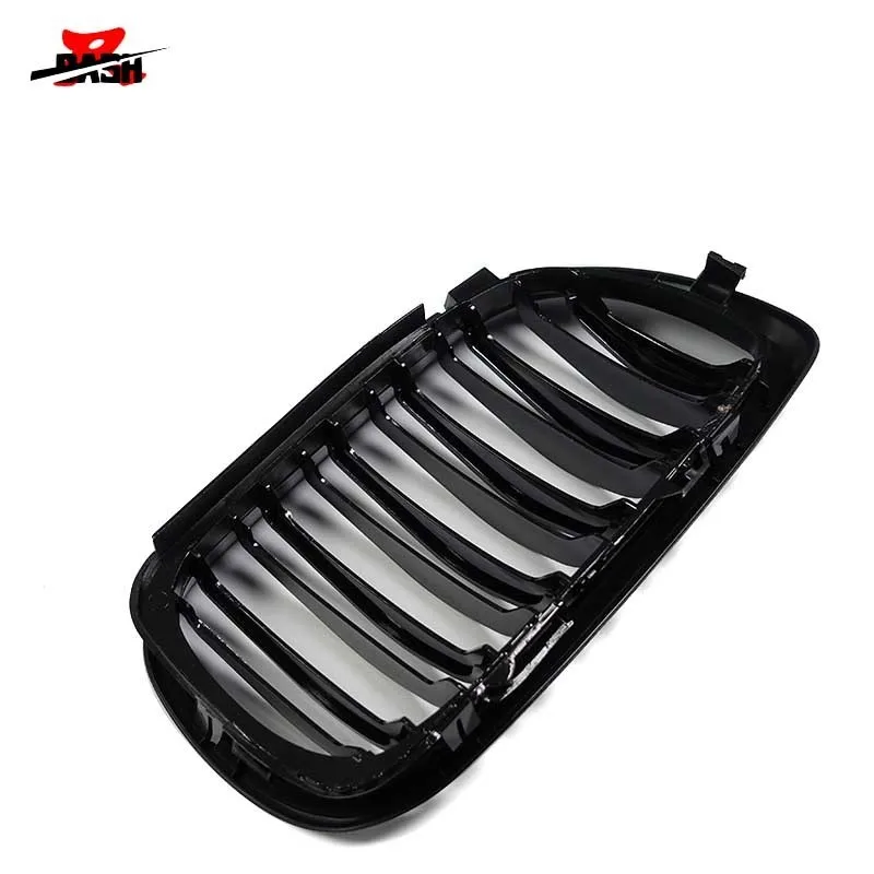 DASH Dual Slat передняя решетка радиатора для BMW E46 4D Седан 2002 2005 блестящий черный