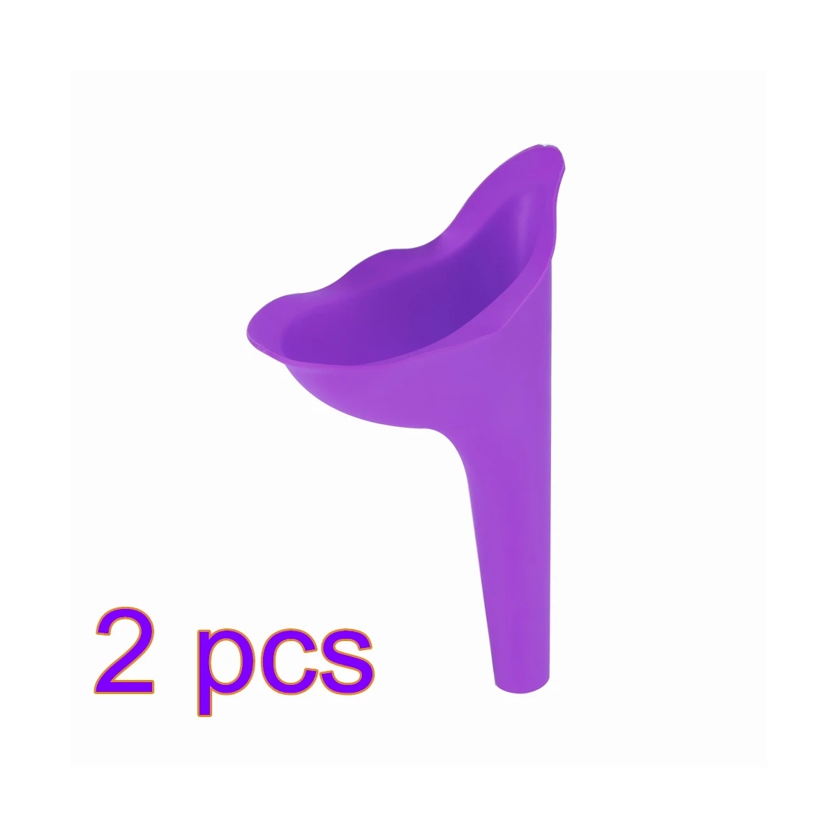 2pcs purple Женский писсуар силиконовый писсуар Dispositif Voyage женский Кемпинг En Plein Air Stand Up Pipi Urinoirs Des& аварийный мешок для мочи - Цвет: 2pcs purple