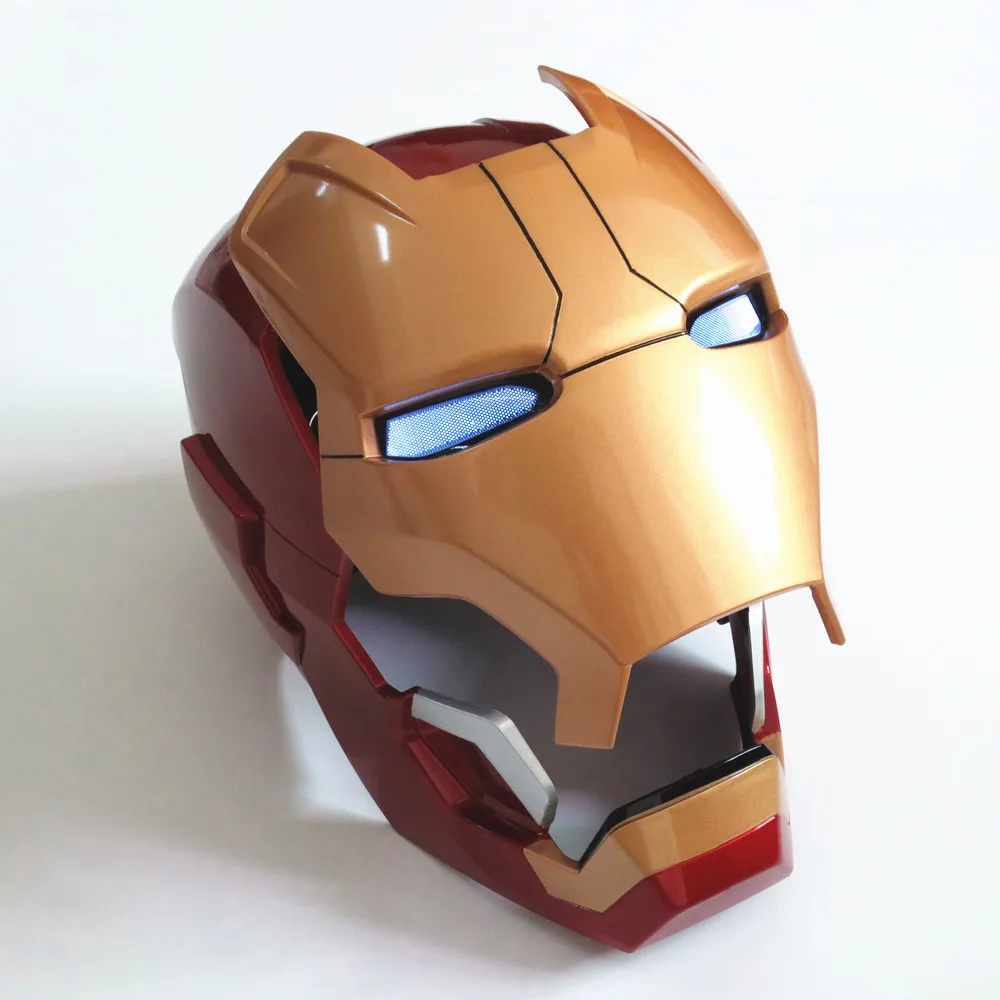 Фигурка из фильма косплей 1:1 Мстители Железный человек MK42 шлем свет