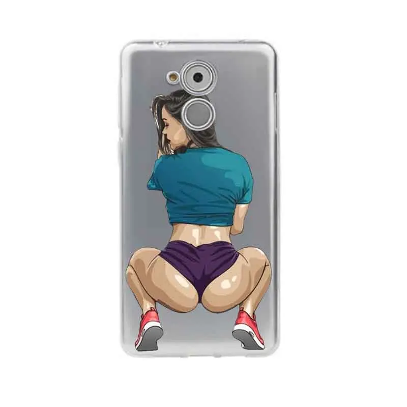Soft TPU Phone Case For huawei P10lite P10 plus P8 P9 honor 6A 3C 4c 7 8 9 5a 5c Sexy Hot Girl Summer Twerk Free Shipping C561 | Мобильные