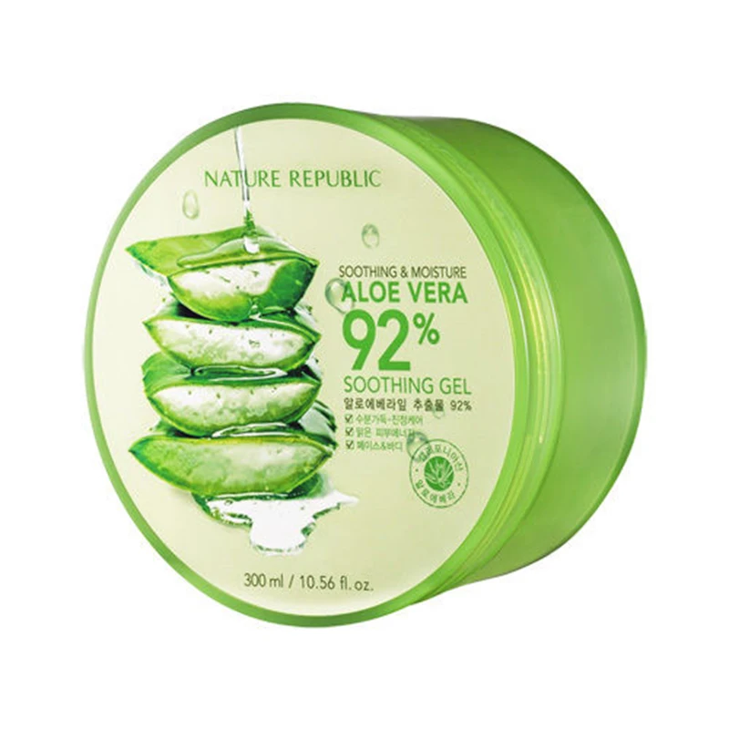 

Original Korea Cosmetics NATURE REPUBLIC Aloe Vera 92% Soothing Gel 300ml Acne Treatment Face Cream for Hydrating Moist