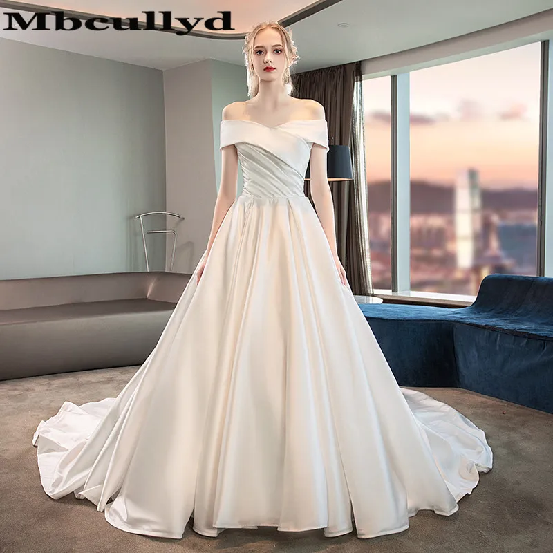 Mbcully простое ТРАПЕЦИЕВИДНОЕ свадебное платье без рукавов белого цвета и слоновой