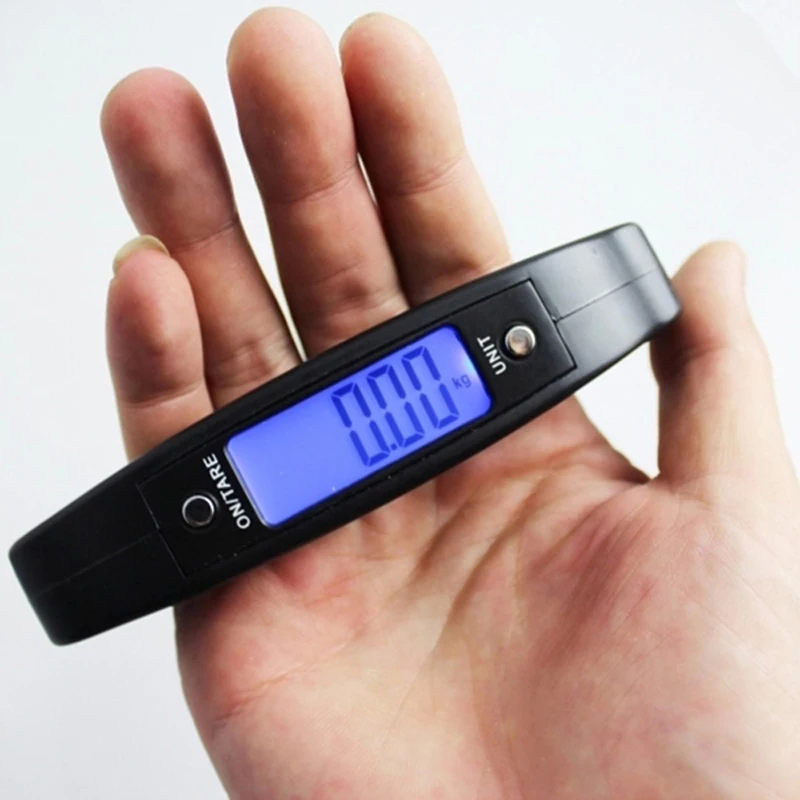 HOSTWEIGH Портативный путешествия электронный цифровой Вес шкала 50 кг x 10 г