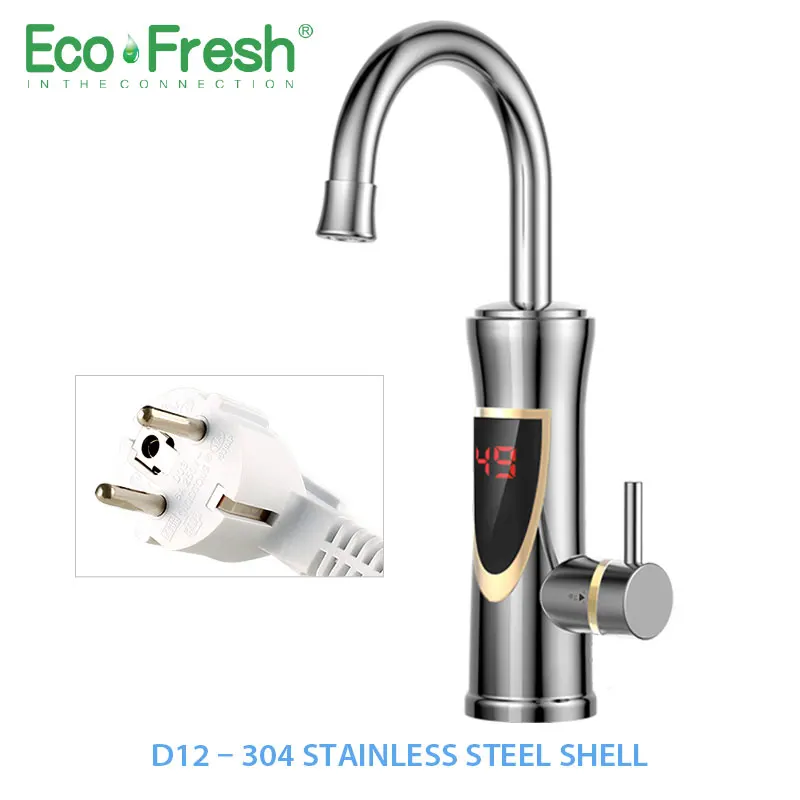 Ecofresh мгновенный нагреватель горячей воды кран Быстрый мгновенный термостат для водонагревателя 3000 Вт Электрический кран дисплей температуры