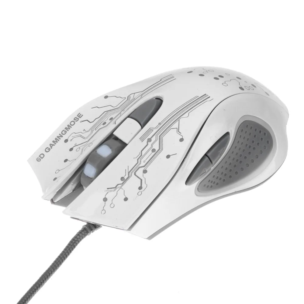 Проводная игровая мышь, 3200 dpi, светодиодный, оптическая, 6 кнопок, USB, проводная мышь, Pro Gamer, компьютерные мыши, ноутбук для профессиональных игроков