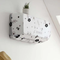 flower pattern air conditioning cover home decor air conditioner waterproof cleaning cover washing anti dust cleaning cover 1pc