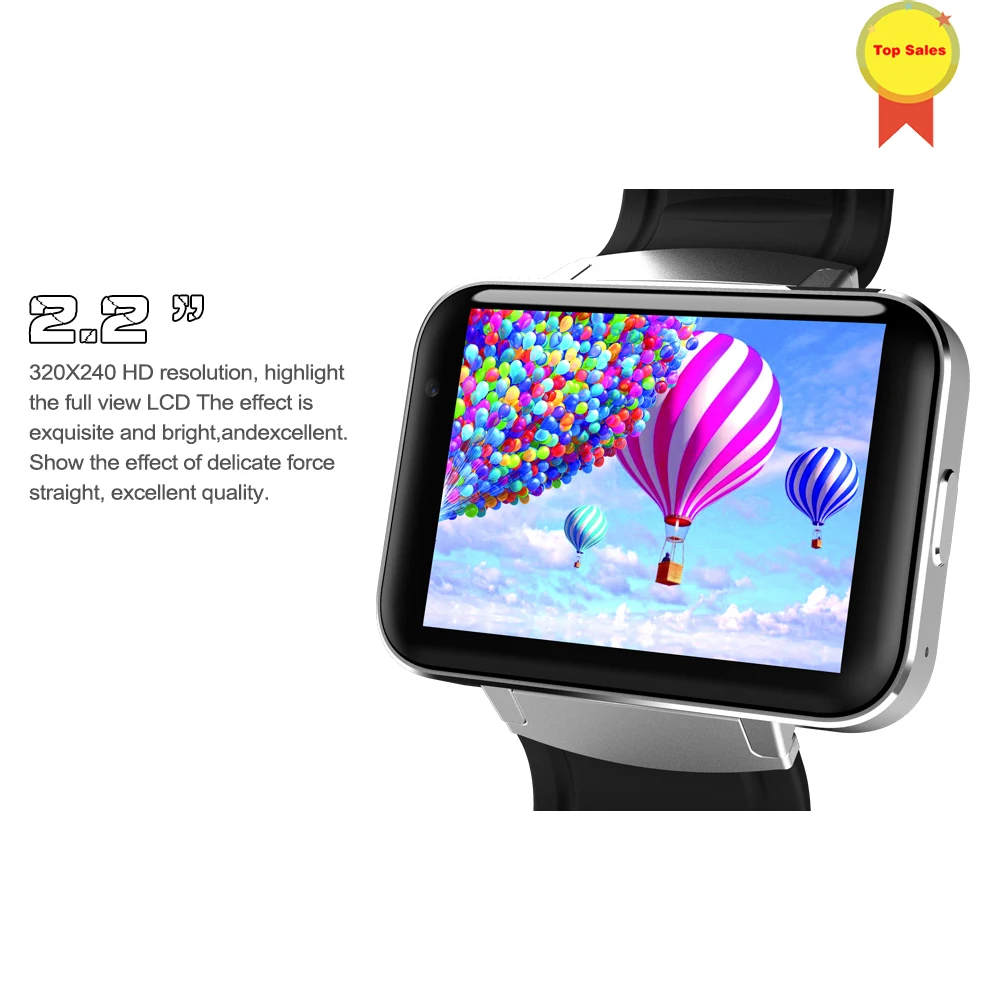 Bluetooth Смарт-часы 2 дюйма Android OS 3G Smartwatch телефон MTK6572A двухъядерный 1 ГГц 512 МБ RAM 4G ROM