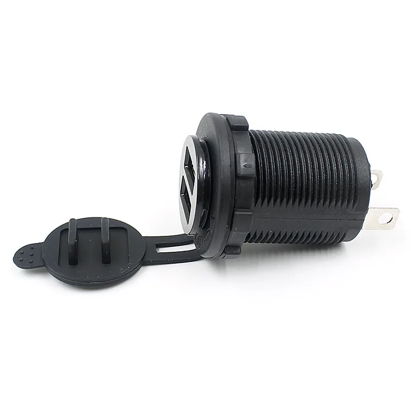 Dual USB Автомобильное Зарядное устройство адаптер Mini Aux автомобиля гнездо