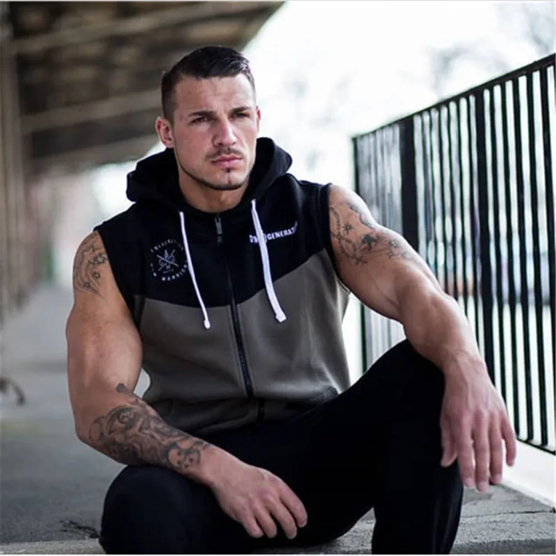 Спортивная футболка мужская одежда для гимнастики короткий топ фитнеса