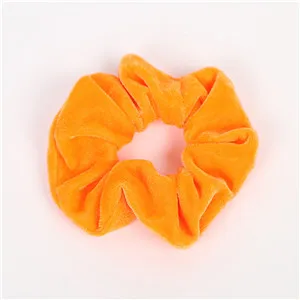 orange Модные женские разноцветные бархатные резинки для волос, милые резинки для волос для девушек, аксессуары для волос, держатель для конского хвоста - Цвет: orange