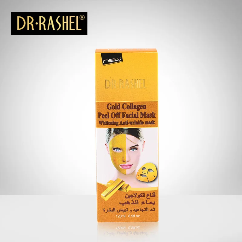 Face Mask Gold Collagen Peel Off Facial Maske Whitening Anti-Wrinkle Masker Beauty Masks DR.RASHEL 120 ML | Красота и здоровье