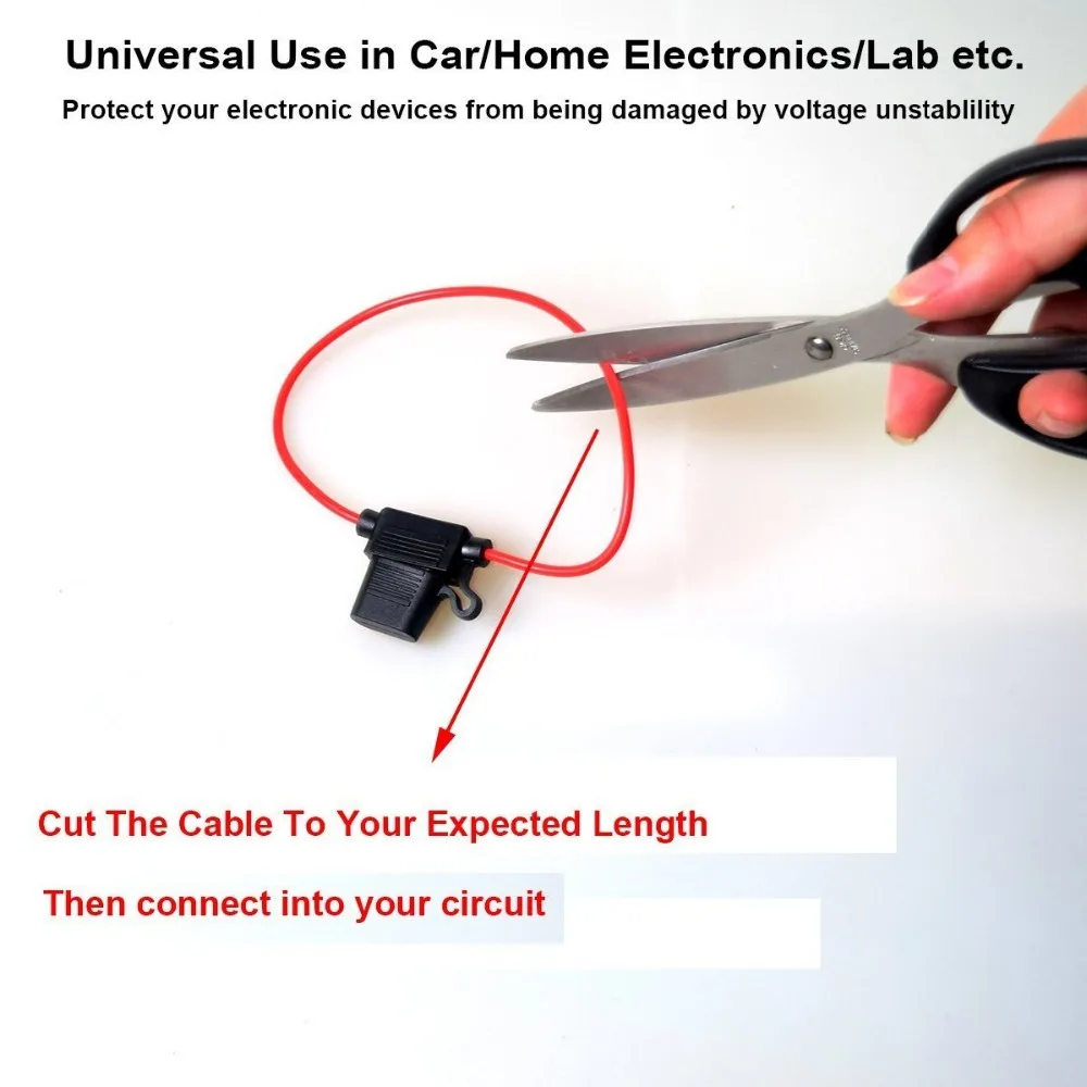16AWG среднего размера постоянный ток держатель цепи предохранителя линейный