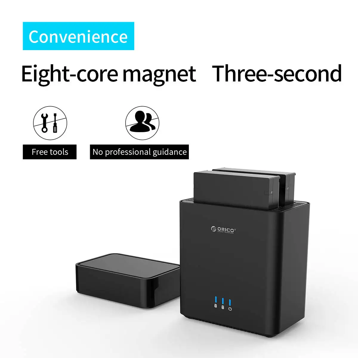 Корпус жесткого диска ORICO Dual Bay с магнитным разъемом 3 5 дюйма USB3.1 Gen1 Гбит/с