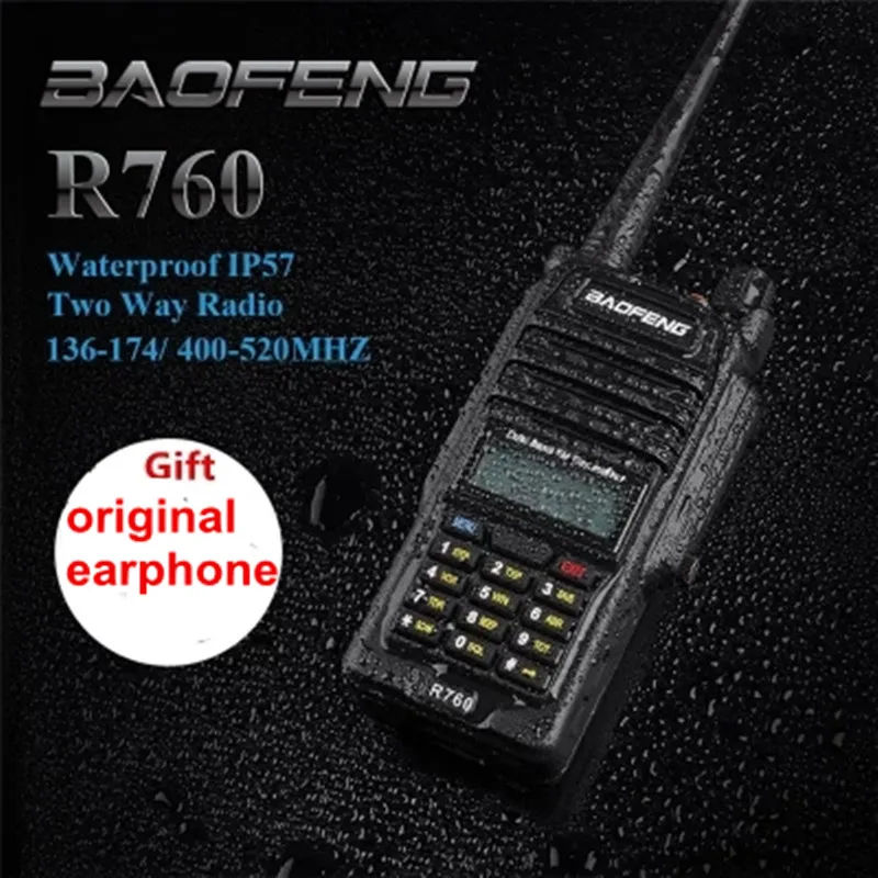 Новый IP67 Водонепроницаемый портативная рация baofeng r760 против пыли 2 способ Dual Band hm