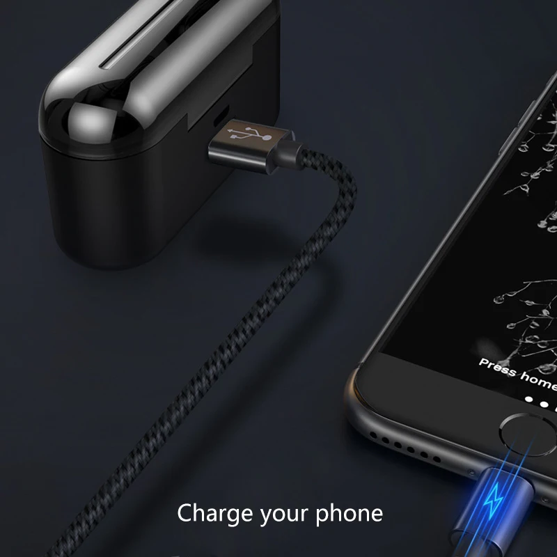 3D стерео звук Bluetooth V5.0 наушники портативные TWS Беспроводные сенсорные вкладыши с