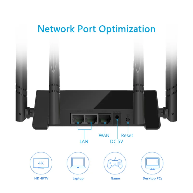 Беспроводной маршрутизатор wifi усилитель Wi-Fi маршрутизатор AP 2,4 ГГц 300 Мбит/с WiFi диапазон английская прошивка 4* 5dBi антенны с высоким коэффициентом усиления WPS
