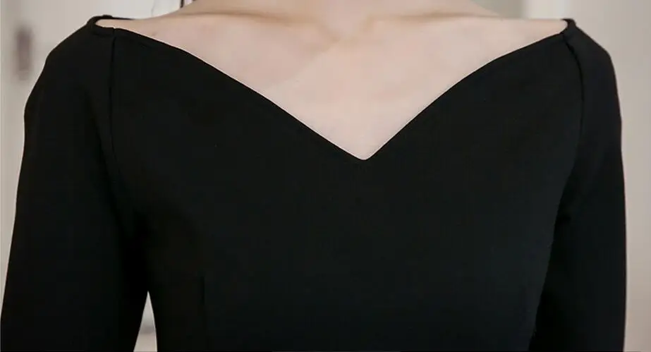 Новые весенние женские платье 2017 корейской версии без бретелек V воротником