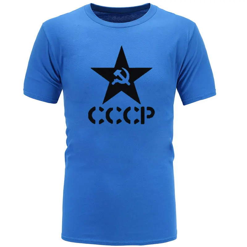17 Летние CCCP футболки для мужчин СССР КГБ человек футболка с коротким рукавом Россия футболки хлопок o-образным вырезом Топы - Цвет: 17
