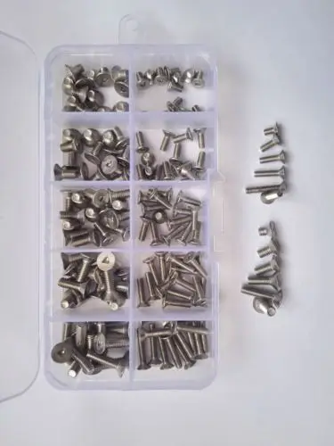 150 шт. треугольный потайной болт с головкой из нержавеющей стали M3/M4 |