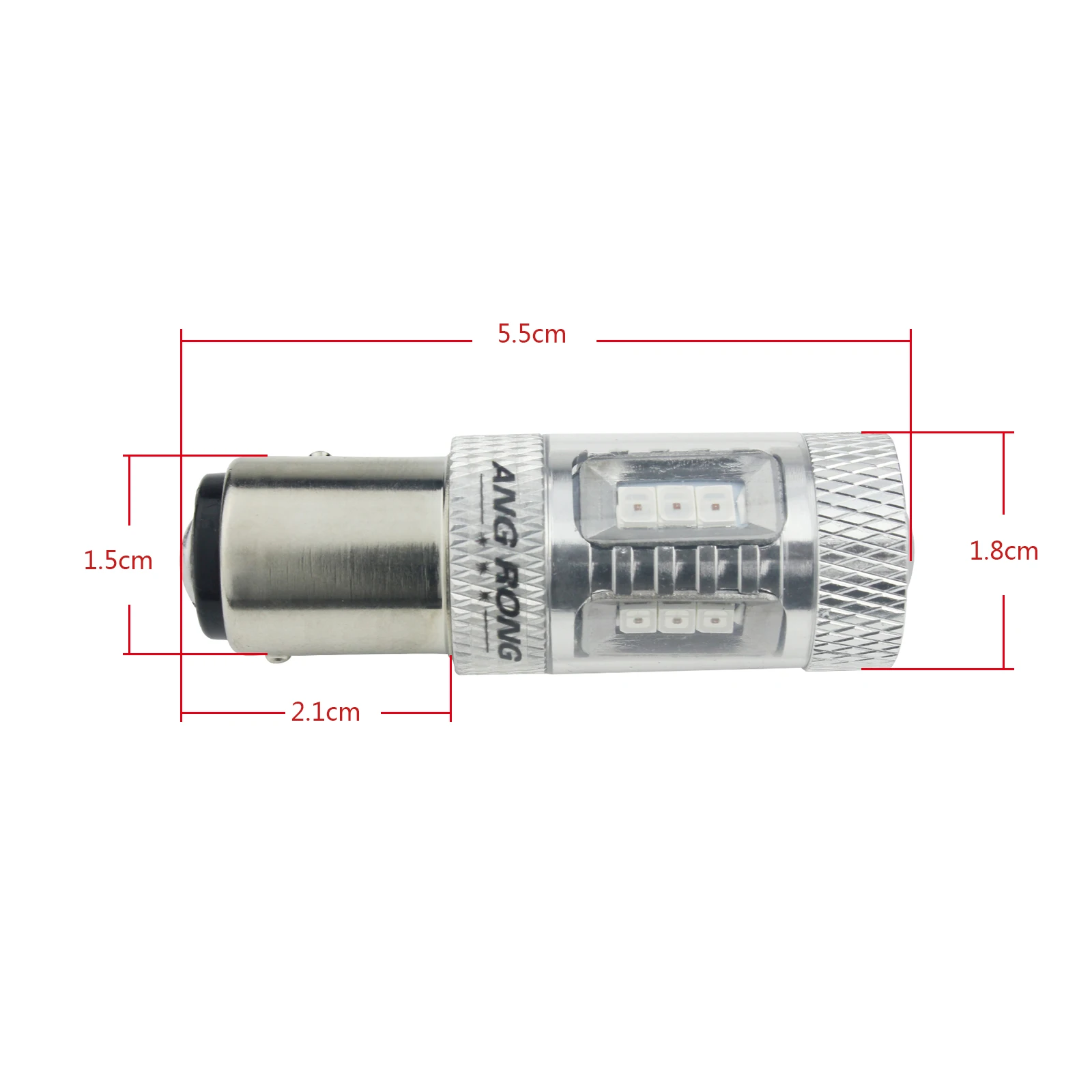 ANGRONG 2x SAMSUNG 15w красный светодиодный BAZ15D 566 P21/4 W 12V противотуманный Стоп задний тормозной задний светильник