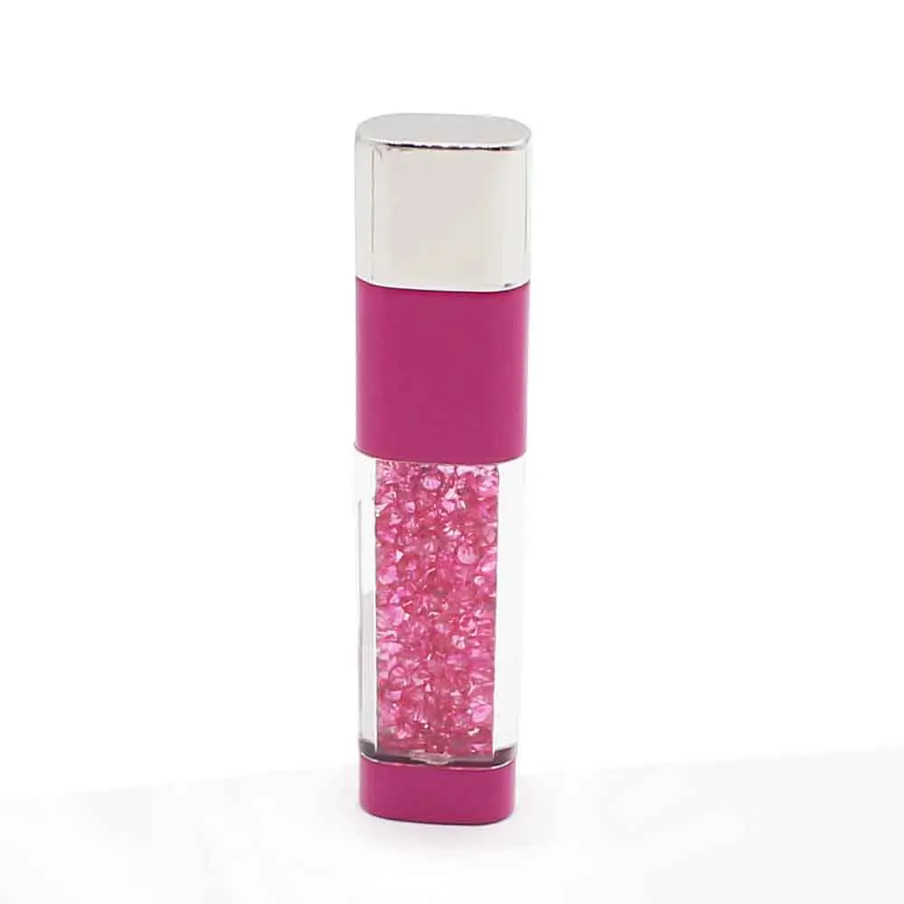rose pink diamond Модный Блестящий Кристалл флеш-диск USB 2,0 32 Гб разноцветные блёстки Pendrive 128M 4GB 8GB 16GB 32BGB 64GB карта памяти U диск - Цвет: rose pink diamond