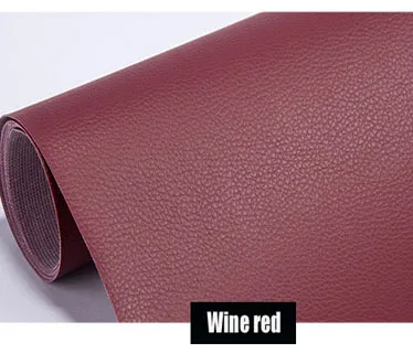 wine red Новое поступление, хорошее качество, самоклеящаяся кожаная накладка для ремонта дивана, для автомобильного кресла, кровати, сумки, нашивки, наклейки для кожи, для ремонта дивана, для ремонта кожи - Название цвета: wine red