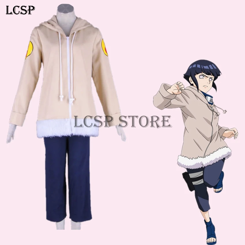 LCSP Наруто Хината Хюга Косплей Костюм японского аниме Униформа костюм одежда