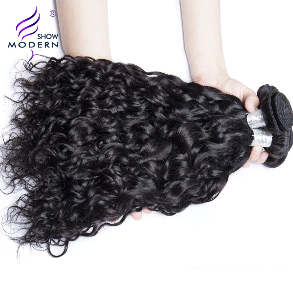 Современное шоу перуанские волнистые человеческие волосы пучки 1 шт. натуральный