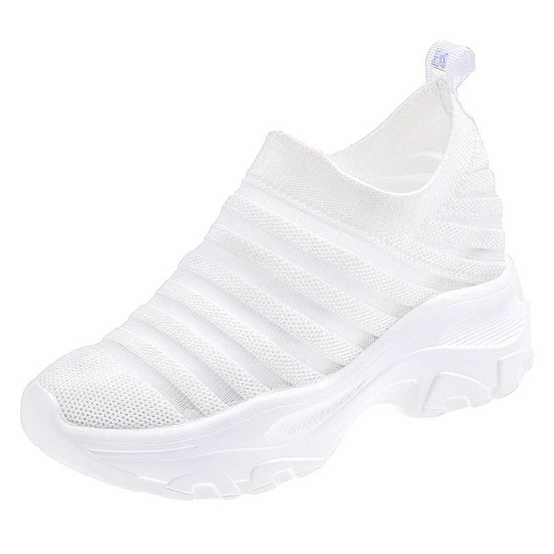 HEE GRAND/Новинка женские кроссовки на плоской платформе дышащая повседневная обувь