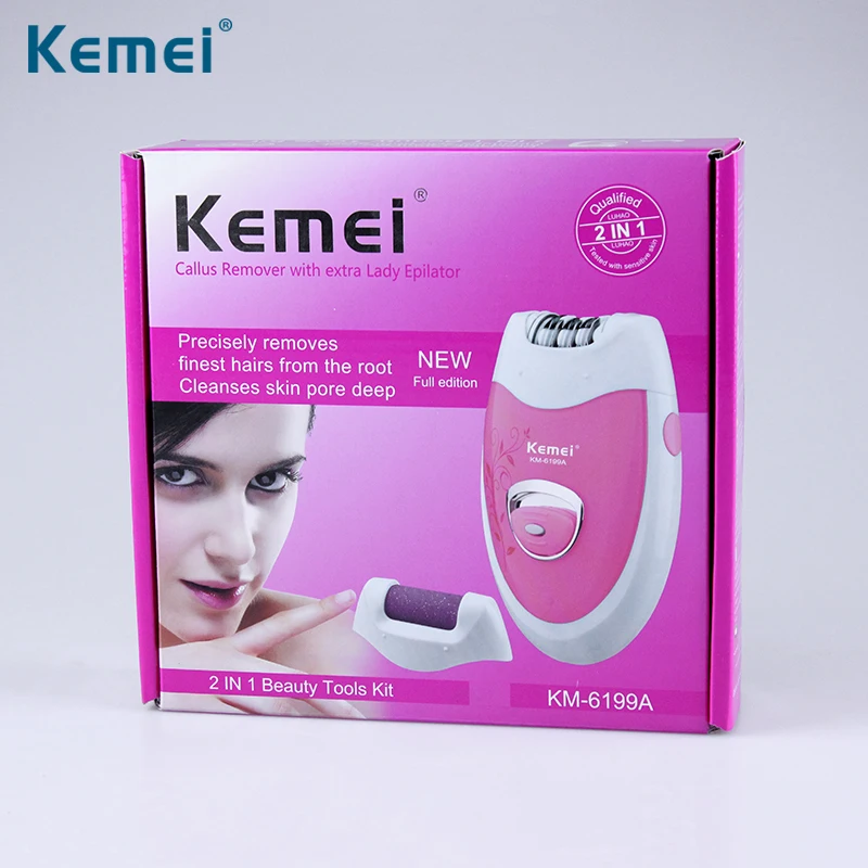 Женский перезаряжаемый электрический эпилятор Kemei 6199A для бритья устройство