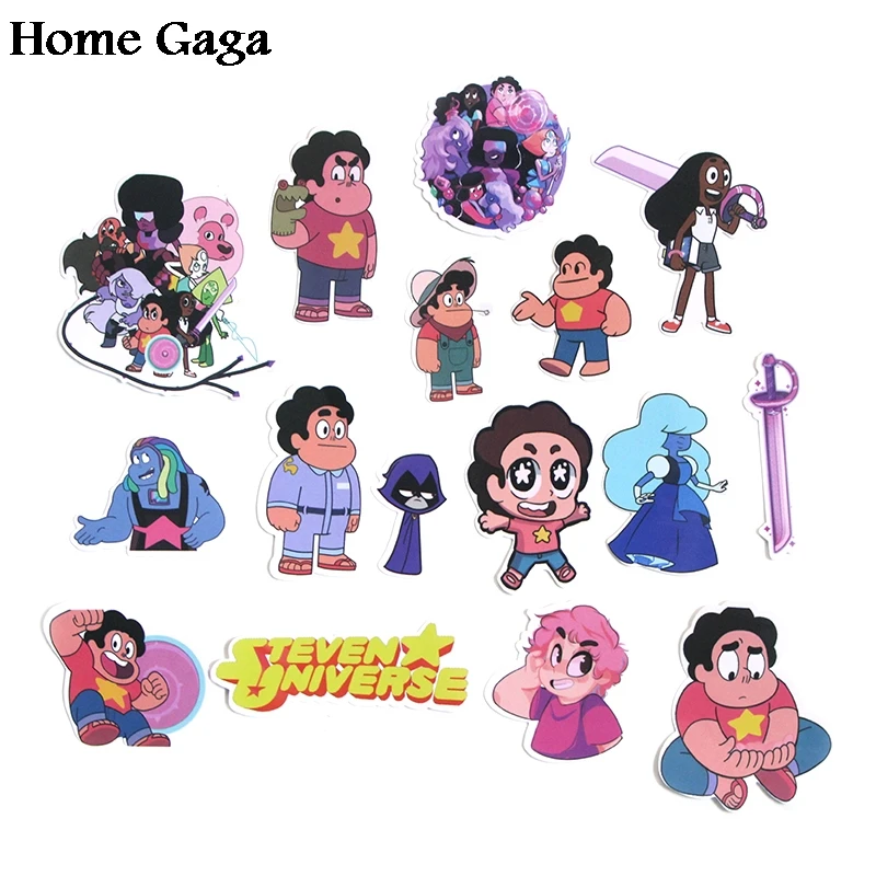 Homegaga 60 шт. Стивен Вселенная ПВХ водонепроницаемый мультфильм для скрапбукинга альбом чемодан скейтборд телефон настенные наклейки для гитары D1290