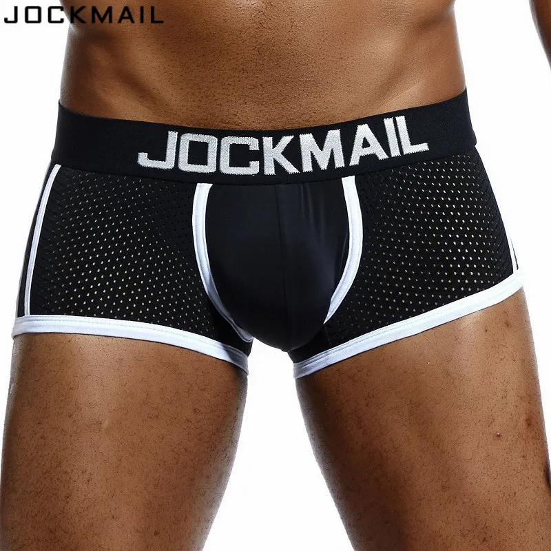 Трусы боксеры JOCKMAIL мужские сетчатые Брендовое нижнее белье Пижама для геев