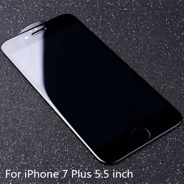 Black For 7 Plus Полное покрытие 5D стекло для iphone 7 закаленное стекло для iphone 6 6S 7 Plus супер Взрывобезопасное защитное стекло пленка на 6 6S 7 4," 5,5" - Цвет: Black For 7 Plus