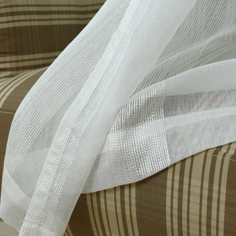 Новое поступление однотонная белая занавеска в рустикальном стиле подходящая ко