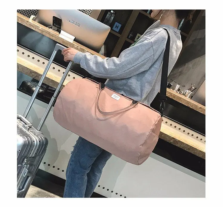Wobag Новая Женская дорожная сумка через плечо Большая вместительная холщовая спортивная сумка Мужская и Женская дорожная сумка Bolsa De Viagem