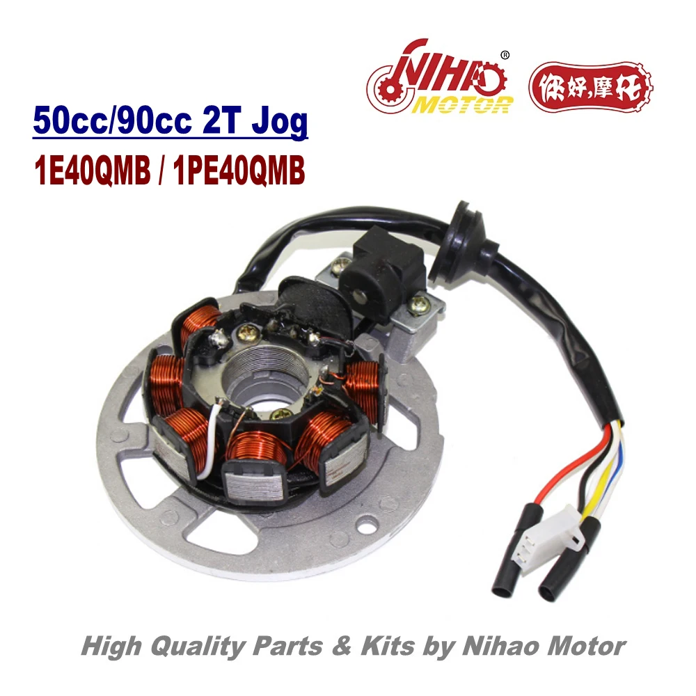 TZ-01 JOG 50cc статор Магнето катушка 2 тактный двигатель части 1E40QMB 2T Jog китайский мотоцикл Скутер 50 70 90cc Nihao мотор
