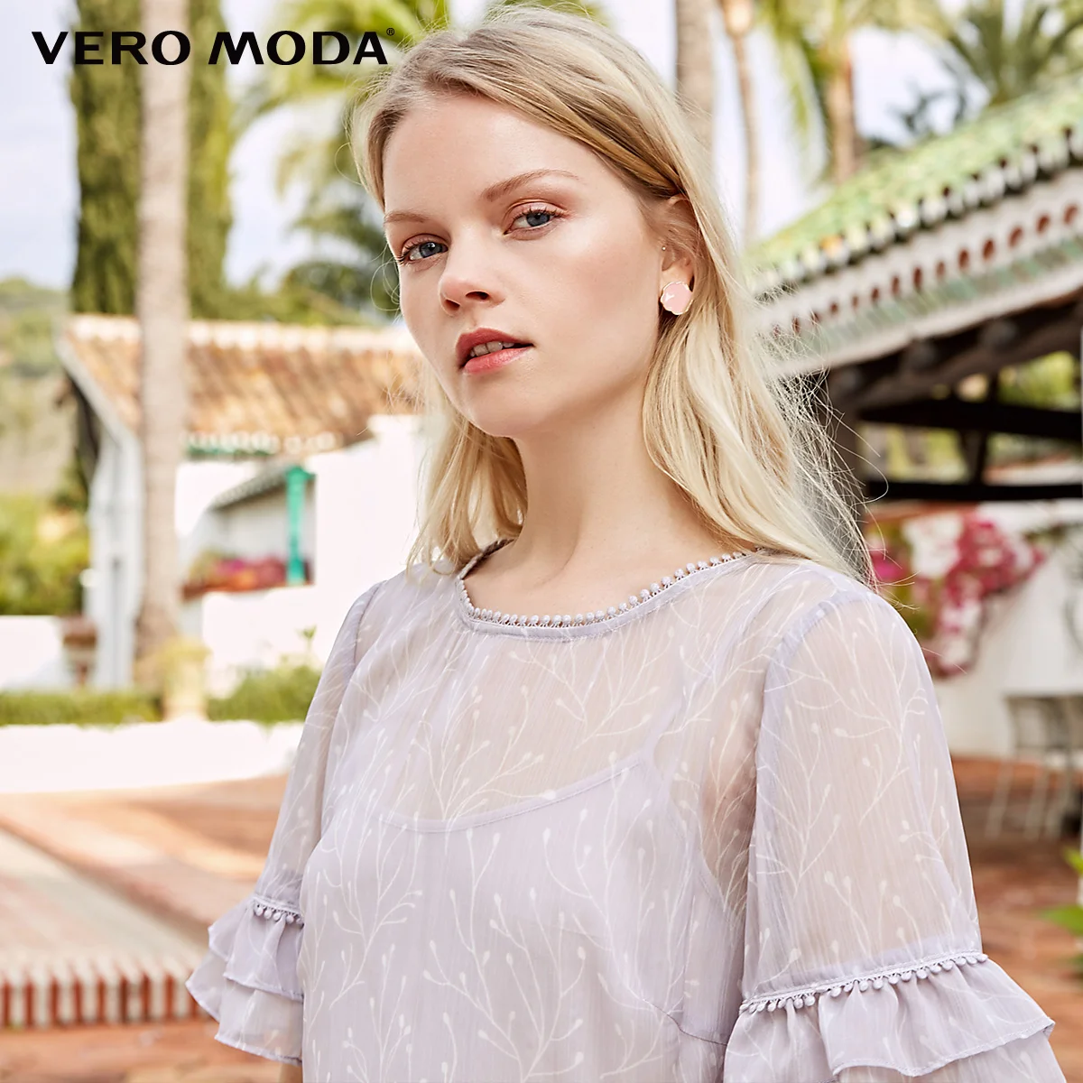 Vero Moda New Women's Ruffled A-lined Midi Dress | 31927B556