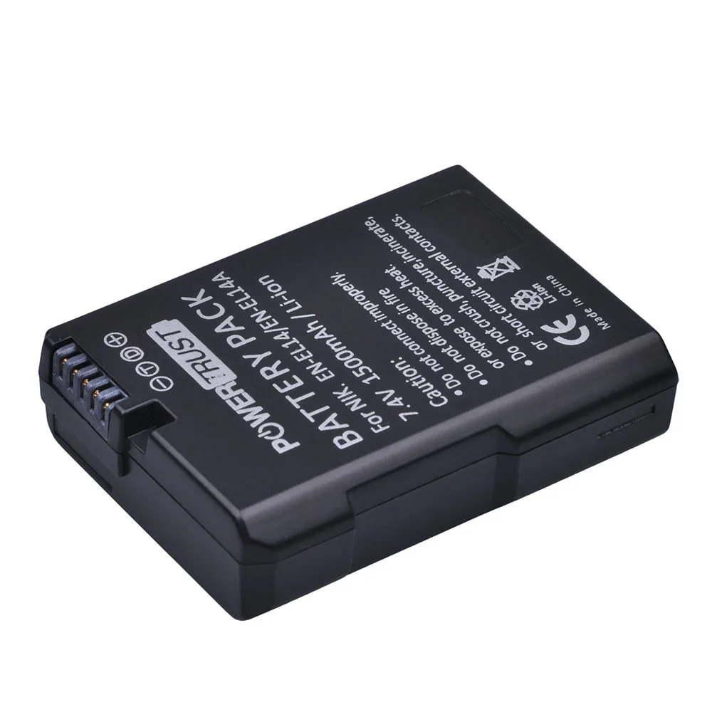 PowerTrust 4x1500 мАч EN EL14 EL14a батарея для Nikon D90 D300 D5300 D5200 D5100 D3300 D3200 D3100 P7100 P7200|Цифровые