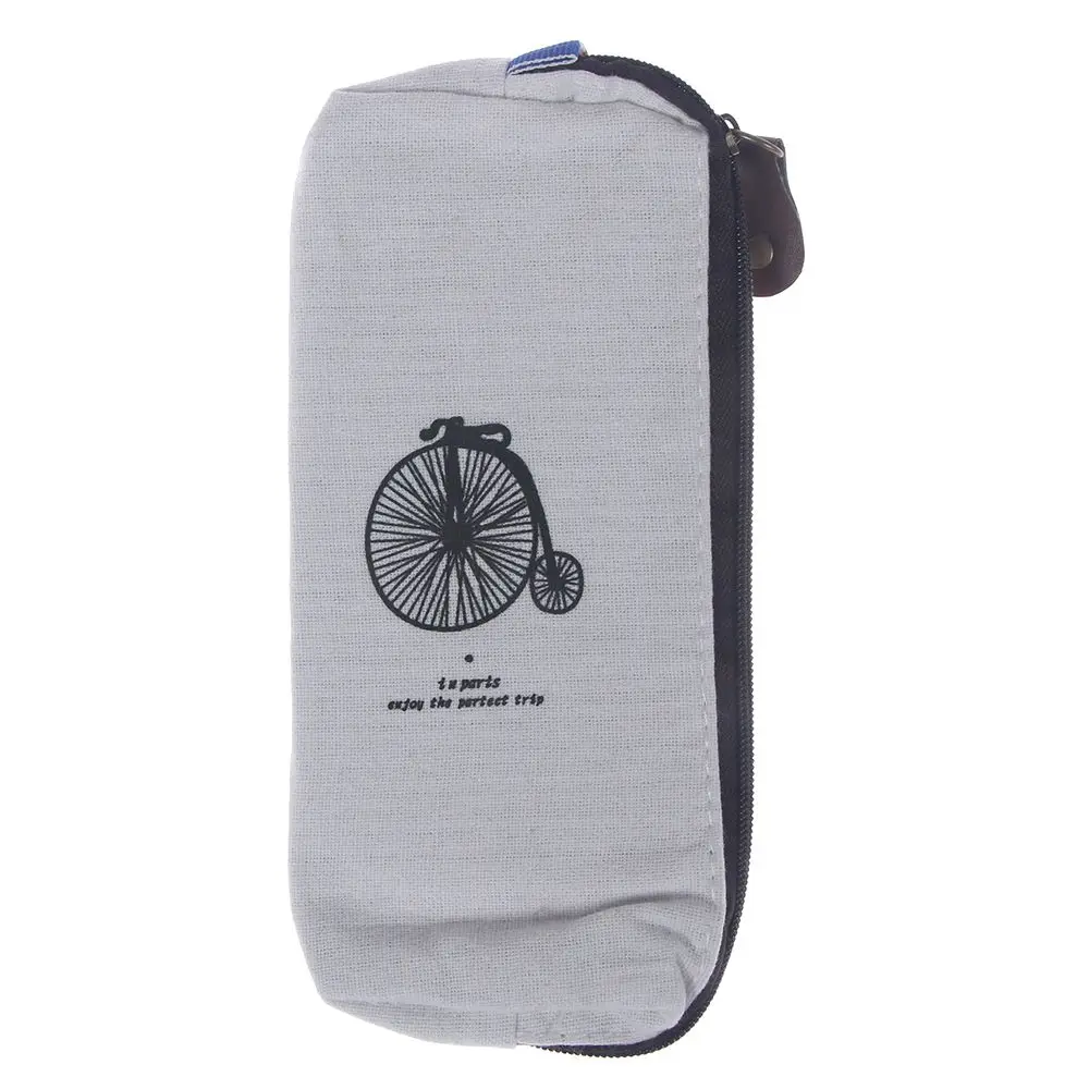

1 PC Retro Towers Linen Pencil Bag Students Paris Style Pencil Cases Stationery School Supplies Free Shipping