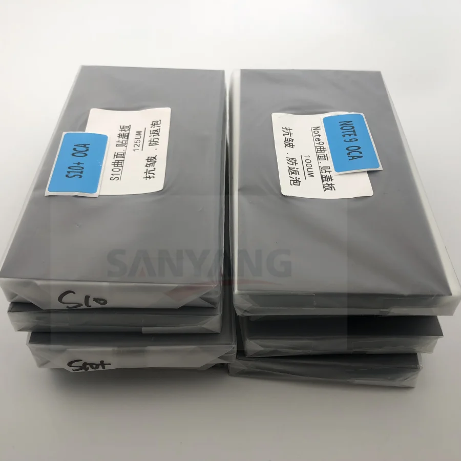 OCA Оптический прозрачный клей для SAMSUNG S7 S8 S9 plus NOTE 8 NOTE 9 OCA клей для сенсорного экрана стеклянная пленка для объектива 50 шт. = 1 упаковка