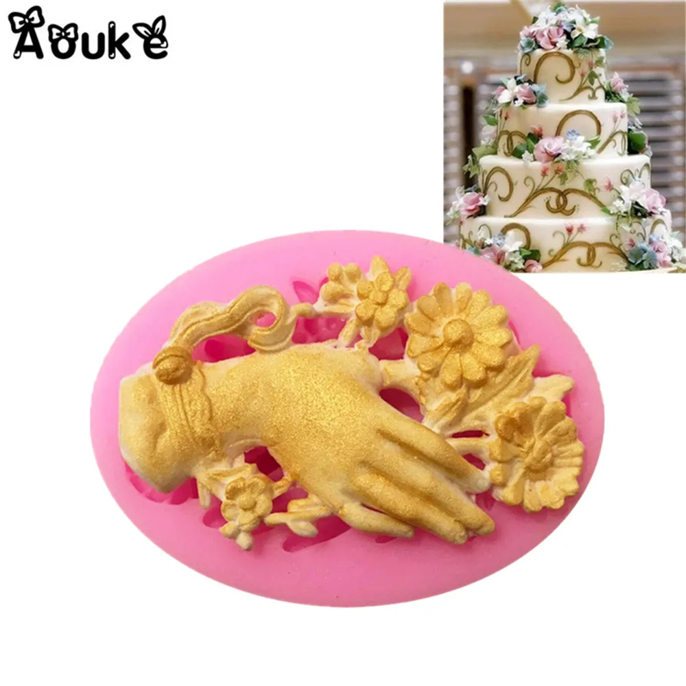 Рельефная силиконовая форма в форме руки, формы для печенья, помадки, торта, конфет, выпечки, инструменты для выпечки