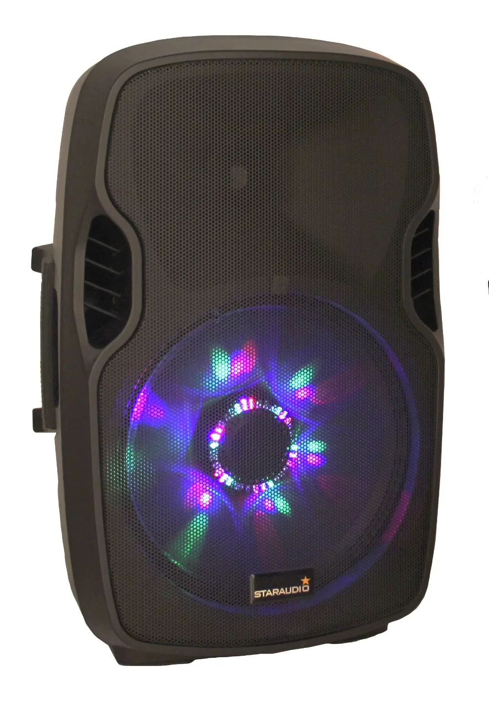 2 STARAUDIO PA DJ этап 15 дюймов 2500 Вт работает BT SD RGB Динамик s W/2 стоит проводной микрофоны