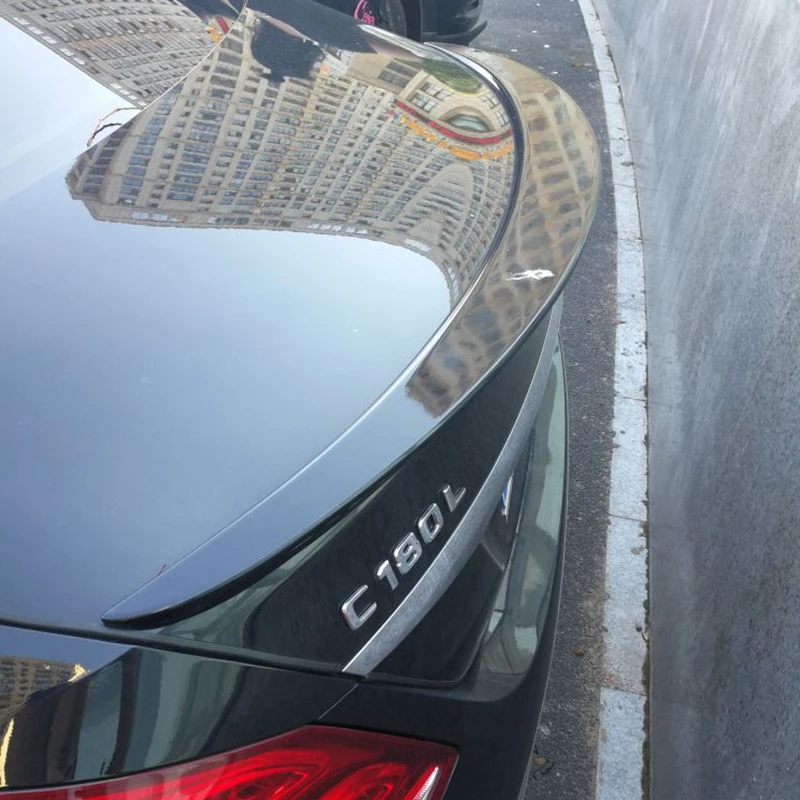 Кожаный чехол с Mercedes W205 спойлер 4 дверный седан C63 C180 C200 C250 C260 ABS Пластик хвост