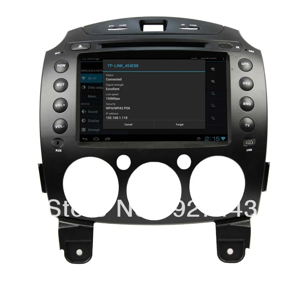 8inch Android 4.0 Auto Media DVD Player for Mazda2(2010-2012)with GPS Navigation 3G WiFI PIP IPOD CD TV ODS etc.Free Shipping! | Автомобили