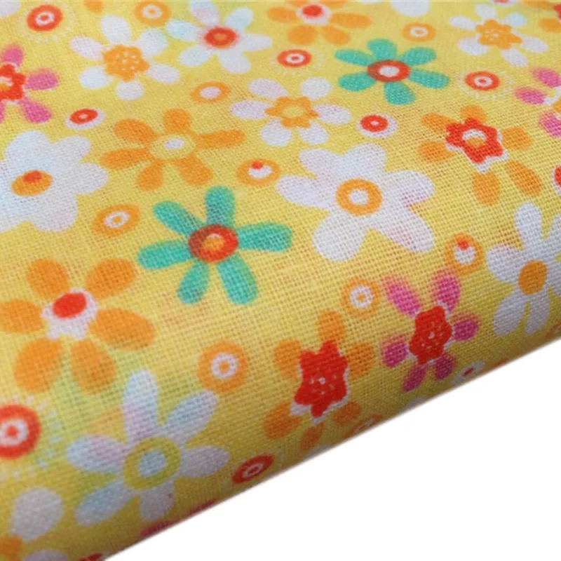 7 шт. хлопковые ткани в виде подсолнуха 25 х25 см|sunflower cotton fabric|fabrics for patchworkcotton fabric |