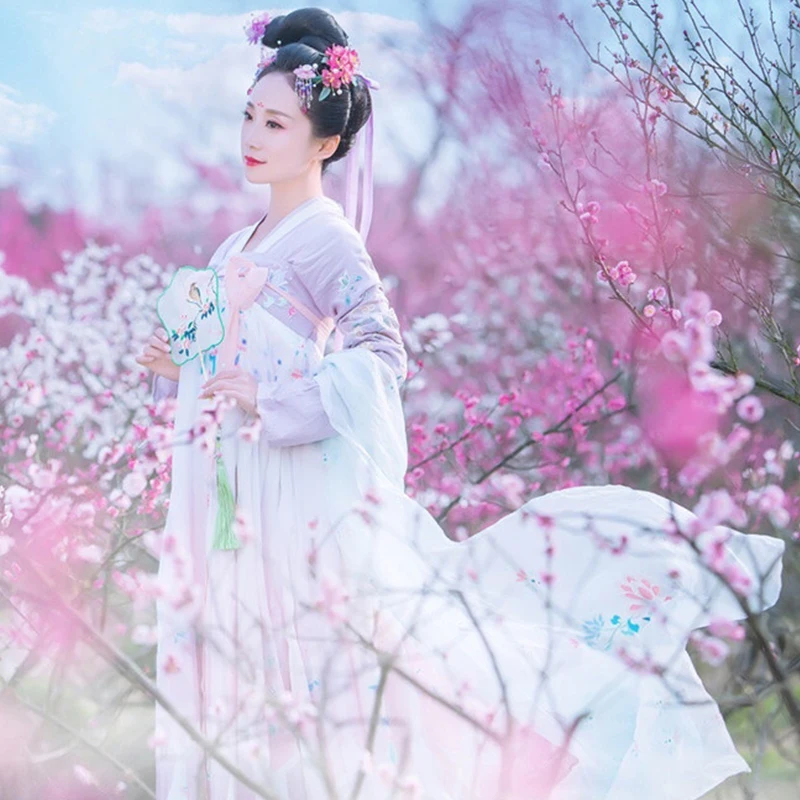 Новое поступление Hanfu танцевальный костюм для сцены одежда певцов Восточный