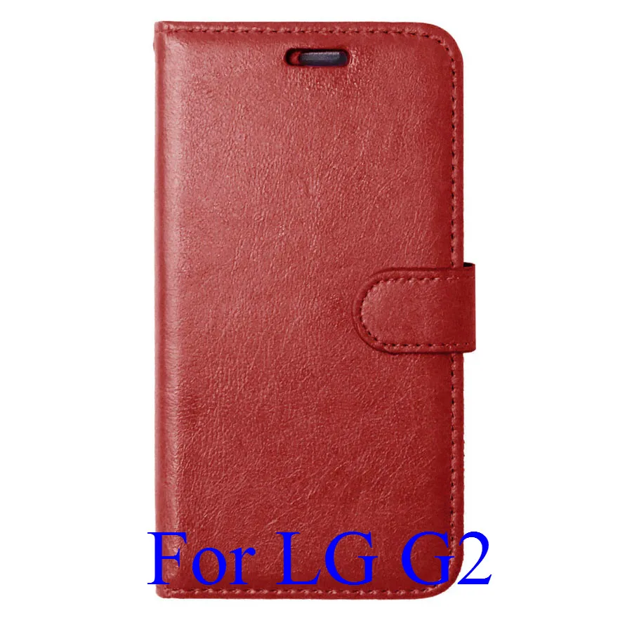 Роскошный кошелек для LG G2 G3 G4 Stylus L70 Optimus L90 Nexus 5 чехол для телефона флип-чехол из искусственной кожи с подставкой Держатель для карт - Цвет: Brown G2